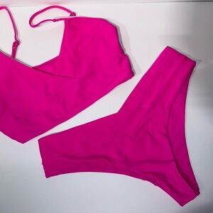 SHEIN Hot Pink Bikini Set